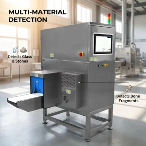 Automatic Food Contamination Inspection Machine X ray Foreign Object Detector for Tin Can Jar Bottle Processing Plant