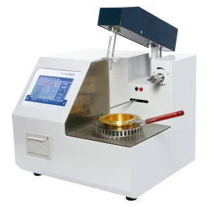 Automatic Open Cup Flash Point Tester with Forced Air Cooling and Electrical Ignition 0.1 Resolution for Chemical Analysis