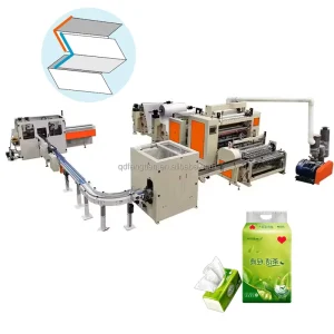 Automatic Steel to Steel Tissue Paper V Folding Machine Paper Folding Manufacturing Machine for Toilet Paper Tissue