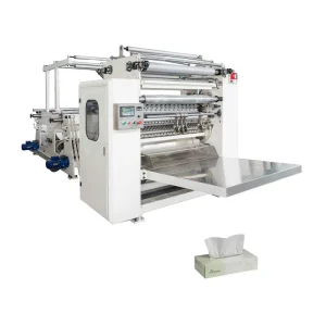 Automatic V Fold Facial Tissue Paper Making Machine with PLC & Gearbox High Speed 1000 Sheets Minute CE Certified