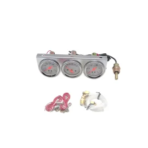 Automotive Performance Gauges Oil Pressure Electrical System and Water Temperature Triple Gauge Zb147