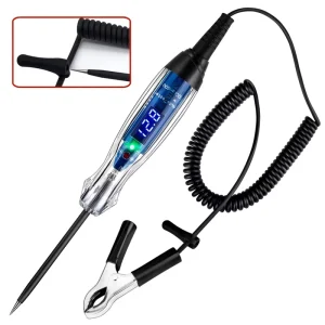 Automotive Test Light Pen 3 60V DC Battery Tester with LED Digital Voltmeter Marine Car Electrical Bidirectional Voltage Tester