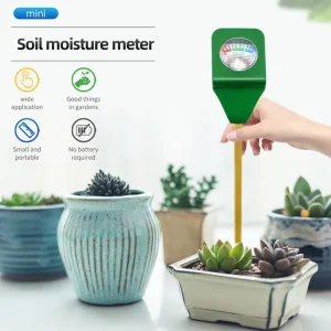 BBQ Thermometer Mini Soil Moisture Meter Soil Tester Plant Soil Kit Moist Tester Testing Instrument 1-10 Range