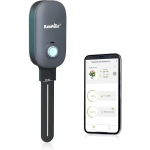BLE Soil Moisture Meter 2 in 1 Soil Moisture Temperature Tester Meter