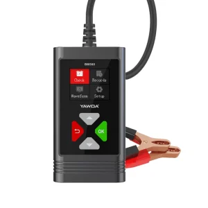 BM560 Universal Fit Car Battery Tester 6V 12V and 24V Analyzer Cranking Test Reverse Protection