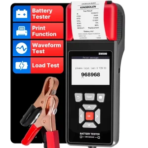 BM800 Diagnostic Tool 6V 12V 24V Car Motorcycle Battery Tester with Voltage Charger Analyzer and Printing Function