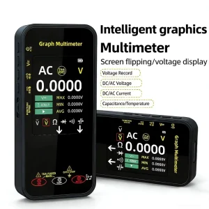 BS500 Portable Graph Multimeter with Color Screen, AC/DC Voltage, Current, Capacitance, and Temperature Measurement