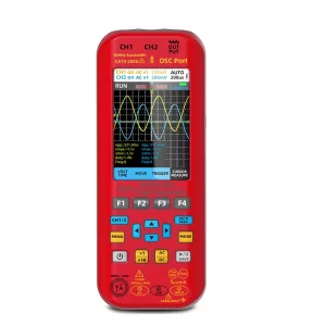 BSIDE Digital Multimeter Auto Range Voltmeter Current Ammeter Ohmmeter Oscilloscope Graph ABS Red Battery Powered One Year OEM