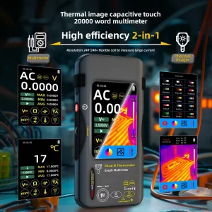 BSIDE SH7 Touch Screen Lithium Powered Thermal Imaging Multimeter with USB Interface Data Transfer