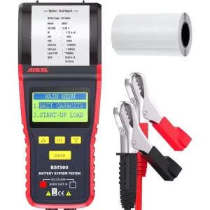 BST500 12V 24V Car Battery Tester with Printer Cranking and Charging Analyzer for Truck Batteries