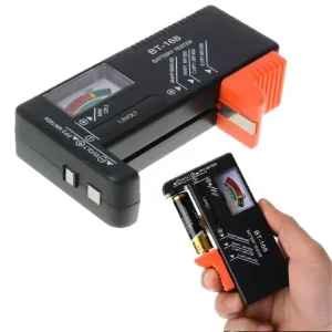 BT-168D Universal Battery Tester for 9V, 1.5V, Button Cell, and Other Batteries BT168