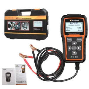 BT-715 12V and 24V Car Battery Analyzer AGM EFB Flat Plate Battery Tester Multi-Language BT715
