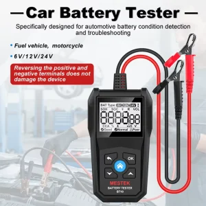 BT10 Digital Car Battery Tester, 5-32V, with Capacity, Life, CCA and Cold Cranking Current Testing
