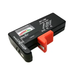 BT168 Universal Battery Tester for AA, AAA, C, D, 9V, 1.5V, and Button Cell Batteries
