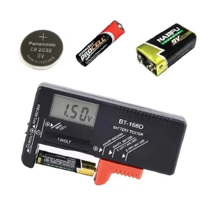BT168D Digital Battery Capacity Tester LCD BT 168D Checker for 9V 1.5V AA AAA Cell C D Batteries