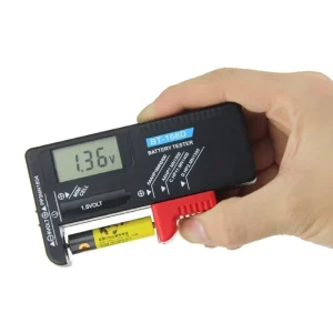 BT168D Portable Universal Battery Tester Pointer Display for Standard and Rechargeable Batteries