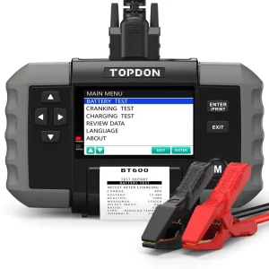 BT600 12V 24V Hybrid Lithium Electronic Load Car Battery Tester Analyzer with Printer