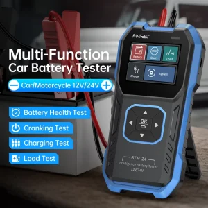 BTM-24 Automotive Battery Tester for Electric Vehicles, 12V/24V, with Capacity, Voltage and CCA Testing