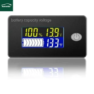 Battery Capacity Voltage Meter 0 179 Temperature Monitor 12V 24V 36V 48V 60V 72V Lead Acid Battery Lithium Battery Gauge Meter