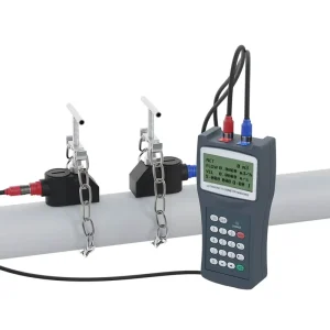 Battery Power Clamp on Handheld Portable Ultrasonic Flow Meter Water