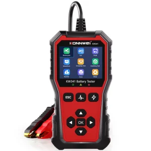 Battery Tester KONNWEI KW341 Battery Capacity Tester 10 2000CCA for Lead Acid AGM GEL Battery Support SOH Battery Health Test