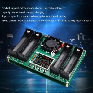 Battery Tester LCD Display Universal Battery Checker Analyzer Charger for 18650 Batteries 4-Channel Internal Resistance Tester