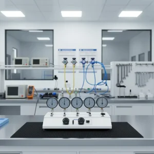 Bench Top Pressure Comparator Calibration Instrument with Hydraulic Pressure Gauge