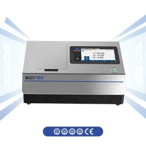 Benchtop Liquid Colorimeter High Precision Silicon Photodiode Dual 40 Array Sensor Zero Point Calibration Touchscreen