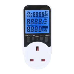 Big Discount 240V Single Phase Digital Display 13A 9999W Power Meter Socket Energy Meter