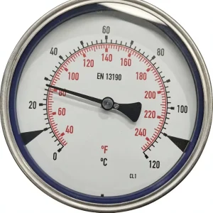 Bimetal Thermometer Stainless Steel 50-150mm Dial Pressure Gauge