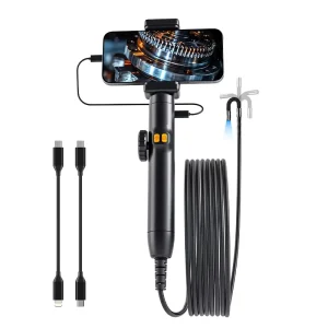 Borescope Inspection Camera Module HD IP67 Rated 80 Field View Vehicle Pipeline Repair Detector 6 LEDs Industrial Endoscope