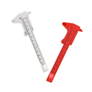 Button Stencils Permanent Inch Scale MINI Precision Makeup Eyebrow Plastic Caliper 80 150 MM Tool Vernier Measuring Tattoo Ruler
