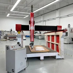 CE Certified 5 Axis CNC Milling Machine for 3D Foam Sculpture Carving and Wood Molds