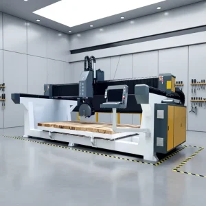CNC 4+1 Axis Bridge Cutting Saw Automatic 5 Axis Bridge Cutting Saw With PLC for Marble Granite Stone Slab Cutting
