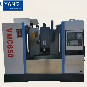 CNC Milling Machine 4 Axis Automatic Metal Vertical Machining Center Vmc850 Heavy Duty BT40 Mitsubishi Used