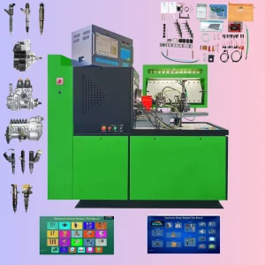 CRS900S 12 Cylinder Diesel Injection Inline Pump Test Bench Common Rail Injector Pump Testing Machine with EUIEUP HEUI