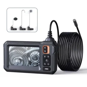 Car Repair Tools 4.3 Inch IPS HD 1080P Large Screen Image 6LED 8mm Lens Rigid 5m Industrial Endoscope Inspect Camera