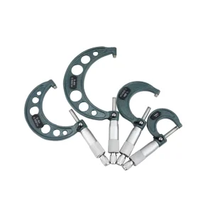 Carbide-Tipped Outside Micrometer Set of 4