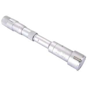 Carbide-Tipped Three-Point Inside Micrometer 6-8mm with Extension Rods