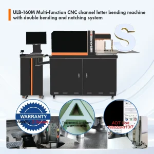 Channel Letter Bending Machine with Automatic V-Notch, Flange, and Hole Punch for 3D Aluminum Signs