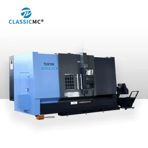China Good Price TCK700 Hydraulic Chuck Inclined Bed Lathe CNC Turning and Milling Compound CNC Lathe