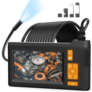 China Made Portable 32GB Black CMOS Sensor Industrial Inspection Camera Borescope 8mm 5m HD 1080P 4.3Inch IP67