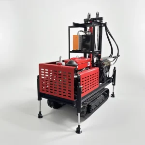 China Rail Water Drilling Machine Professional Manufacturer 200m Crawler Operate Drilling Rig with 22 25 35hp Water cooled Engine