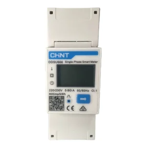 Chint DDSU666 Single Phase Energy Meter 230V 60A 80A RS485 Modbus English Version Din Rail Bi directional Power Meter