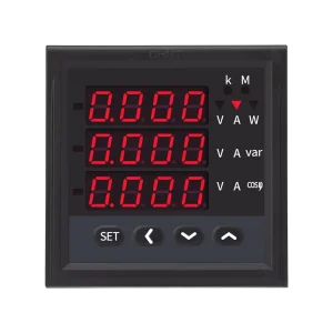Chint Three Phase Multifunctional Current Voltage and Frequency Meter Digital Display Intelligent LED Electric Meter PD666 380V