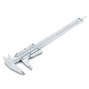 Chrome-Plated Carbon Steel Vernier Caliper, 0.02 mm Accuracy