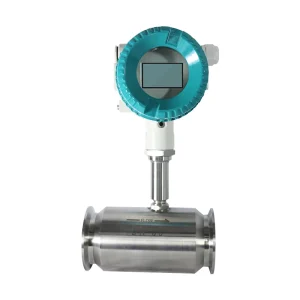 Clamp type SS304 Stainless Steel Turbine Flowmeter Digital Fluid Flow Meter IP65 Protection High Accuracy 4-20mA Signal Output