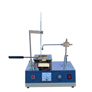 Cleveland Open Cup Flash Point Tester High Accuracy IP55 Protection 1 Year Warranty Electrical Ignition Ice Bath Cooling