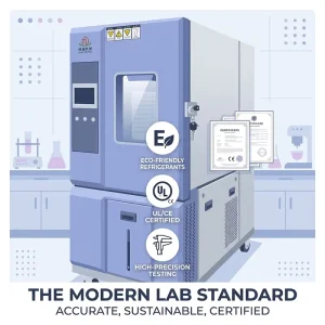 Climate Simulation Chamber with Temperature and Humidity Control for Material Aging Research