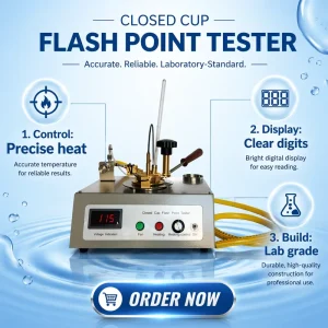 Closed Cup Flash Point Testing Equipment for Petroleum Quality Analysis